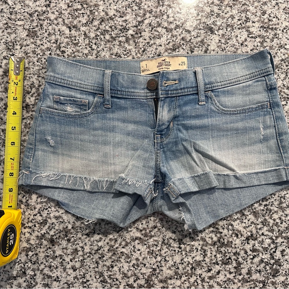 Hollister Light Blue Jean Shorts